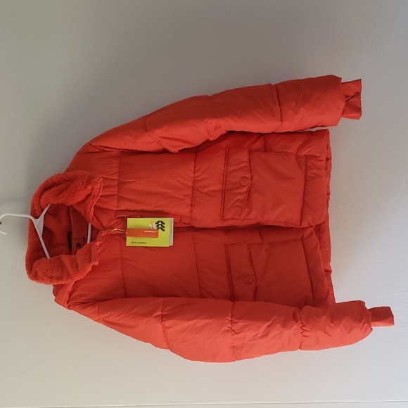 Men's heavy short puffer jacket- All in Motion, sz L - Picture 2 of 12